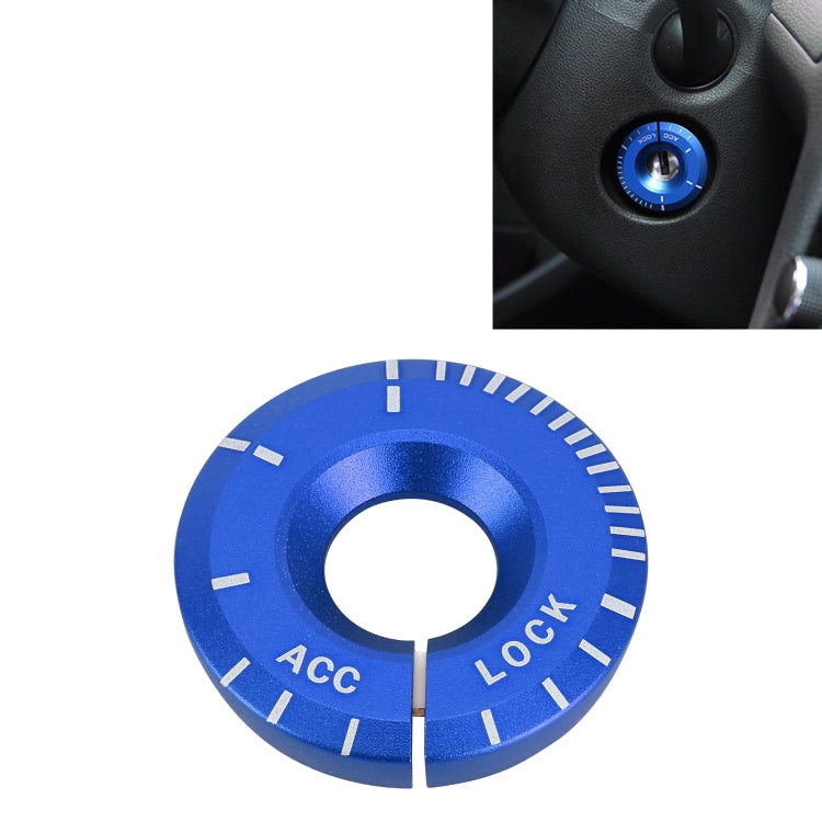 For Volkswagen Metal Ignition Key Ring, Diameter: 4.8cm, For Volkswagen (Blue), For Volkswagen (Red), For Volkswagen (Silver) For Volkswagen (Blue) Blue
