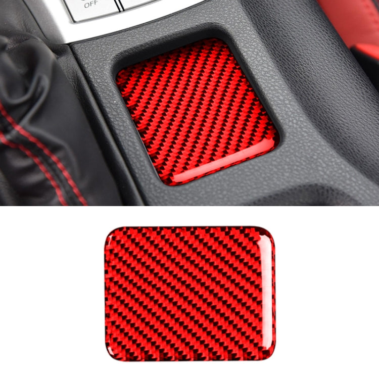 Car Carbon Fiber Seat Heating Panel Decorative Sticker for Subaru BRZ / Toyota 86 2013-2019, Left and Right Drive Universal without Hole, Seat Heating Panel – Durable Build, Easy to Use Seat Heating Panel Red