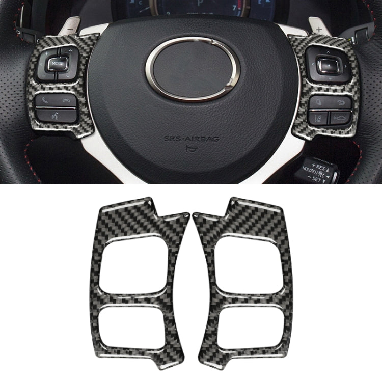 Car Carbon Fiber Steering Wheel Button Decorative Sticker for Lexus IS250 NX200 200t 300h 13-, Left Drive, Steering Wheel Button A Style, Left Drive Steering Wheel Button A Style, Left Drive