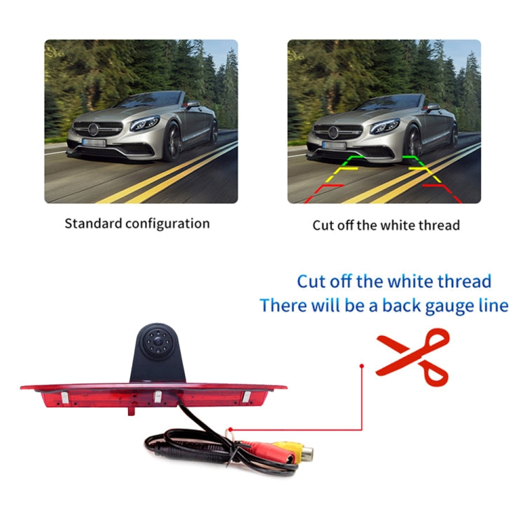 PZ466 Car Waterproof 170 Degree Brake Light View Camera for Ford Transit 2014-2015, PZ466 – Waterproof