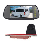 PZ477 Car Waterproof 170 Degree Brake Light View Camera + 7 inch Rearview Monitor for Ford Transit Custom, PZ477 + 7 inch Rearview Monitor PZ477 + 7 inch Rearview Monitor