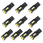 10 PCS T10/168/194 DC12V / 1W / 6000K / 60LM Car Decoding Clearance Lights with 12LEDs SMD-3030 Lamp Beads, T10/168 T10 168
