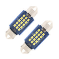 2pcs 36mm DC12-24V / 1W / 6000K / 60LM 15LEDs SMD Car Reading Lamp Dome Light, 36mm 36mm