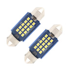 2pcs 36mm DC12-24V / 1W / 6000K / 60LM 15LEDs SMD Car Reading Lamp Dome Light, 36mm 36mm
