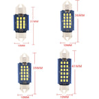 2pcs 39mm DC12-24V / 1W / 6000K / 60LM 15LEDs SMD Car Reading Lamp Dome Light, 39mm