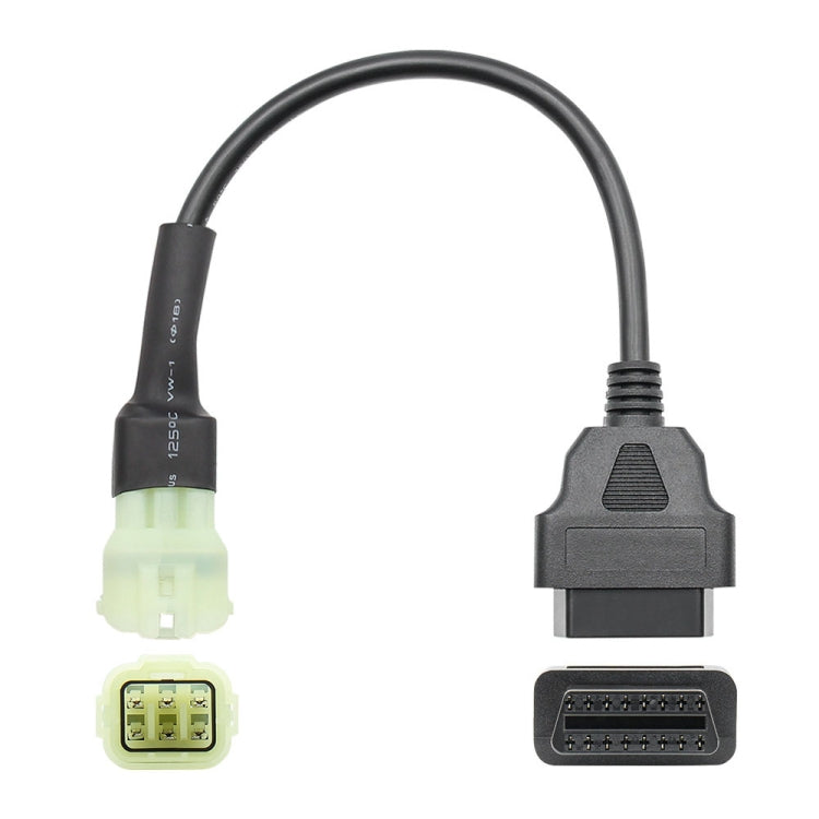 Motorcycle OBD 16PIN Female to 6PIN Connector Cable for KTM, 16PIN to 6PIN – Durable Build, Easy to Use