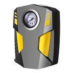 Car 12V Portable Inflatable Cylinder Pedal Pointer Air Pump with Light & Tool Box, Pointer with Tool Box