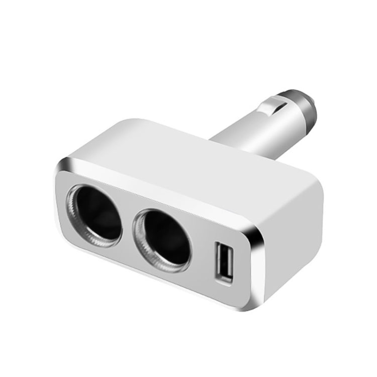 SHUNWEI SD-1909 80W 0.8A Car 2 in 1 USB Charger 90 Degree Free Rotation Cigarette Lighter, SD-1909 (Black), SD-1909 – TPU SD-1909 White