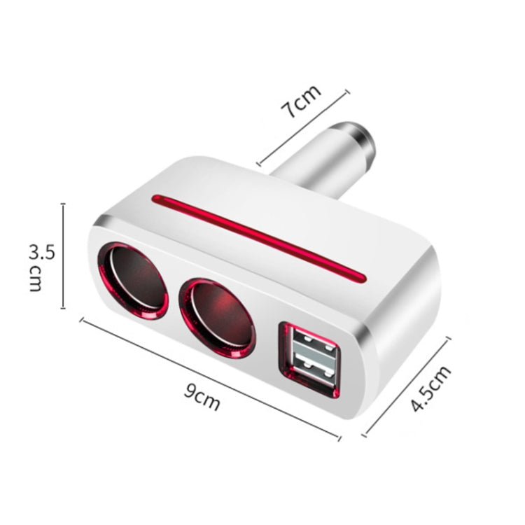 SHUNWEI SD-1918 80W 3.1A Car 2 in 1 Dual USB Charger, SD-1918 – TPU