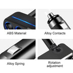 SHUNWEI SD-1918 80W 3.1A Car 2 in 1 Dual USB Charger, SD-1918 – TPU