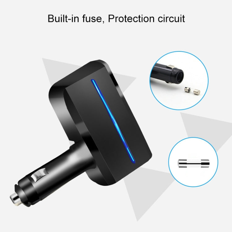 SHUNWEI SD-1918 80W 3.1A Car 2 in 1 Dual USB Charger, SD-1918 – TPU