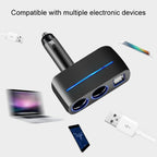 SHUNWEI SD-1918 80W 3.1A Car 2 in 1 Dual USB Charger, SD-1918 – TPU