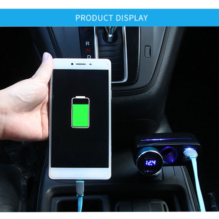 SHUNWEI SD-1918 80W 3.1A Car 2 in 1 Dual USB Charger, SD-1918 – TPU