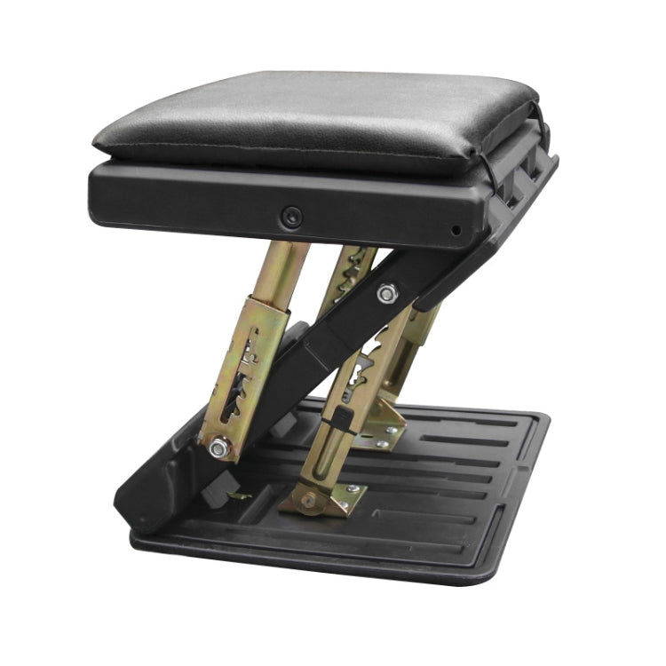 R-3600 Car Adjustable Footrest Ottomans Ergonomic Footstool Black