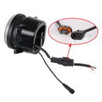 2 PCS DC12V-30V / 30W / 3A / 1440LM 12LEDs 4 inch Car LED Colorful Fog Light, Style: White Background, Style: White Background (White Light), Style: White Background (Yellow Light)