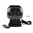 60W DC 12-24V 400LM Car 200m Wireless Remote Control 360 Degree Adjustable LED Search High Bay Lights / Spotlights, 60W DC 12-24V – Tempered Glass