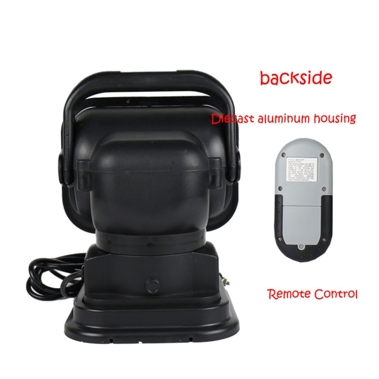 60W DC 12-24V 400LM Car 200m Wireless Remote Control 360 Degree Adjustable LED Search High Bay Lights / Spotlights, 60W DC 12-24V – Tempered Glass