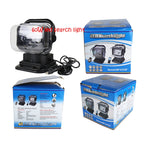 60W DC 12-24V 400LM Car 200m Wireless Remote Control 360 Degree Adjustable LED Search High Bay Lights / Spotlights, 60W DC 12-24V – Tempered Glass