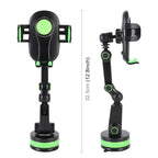 ZP-X0466 Car 360 Degree Rotating Telescopic Folding Round Suction Cup Mobile Phone Holder, ZP-X0466 (Green)