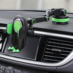 ZP-X0466 Car 360 Degree Rotating Telescopic Folding Round Suction Cup Mobile Phone Holder, ZP-X0466 (Green)