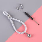 Car Diamond Metal + Plastic Keychain – Durable Build, Easy to Use White
