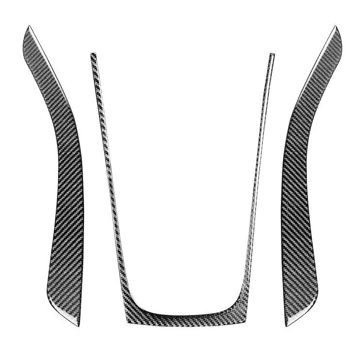 3 in 1 Car Carbon Fiber Gears Panel Decorative Sticker for Audi A5 Hard Top 2008-, Left and Right Drive Universal, Gears Panel Gears Panel