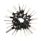 59 in 1 Car Plug Circuit Board Wire Harness Terminal Extraction Pick Connector Crimp Pin Back Needle Remove Tool, 59 in 1