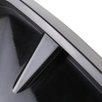 2 PCS Car Soft Silicone Decorative Sticker Outside Sticker, Bright Black, Bright Black