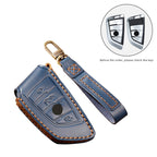 Hallmo Car Cowhide Leather Key Protective Cover Key Case for BMW Blade Style – Leather, For BMW Blade Style