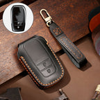 Hallmo Car Cowhide Leather Key Protective Cover Key Case for Toyota Corolla 2017 2-button – Leather, For Toyota Corolla 2017 2-button For Toyota Corolla 2017 2-button Black