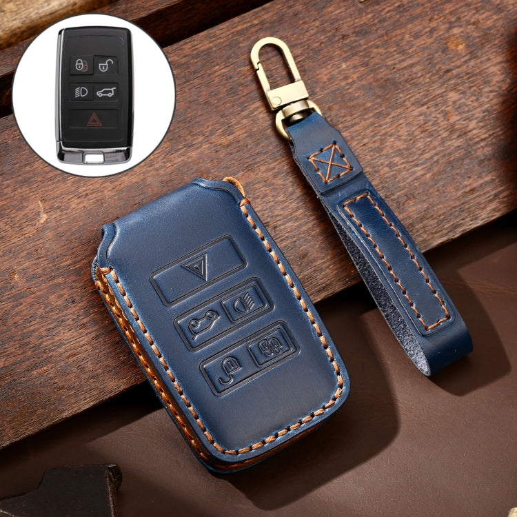 Hallmo Car Cowhide Leather Key Protective Cover Key Case for Land Rover Discovery 5 B Style – Leather, For Land Rover Discovery 5 B Style For Land Rover Discovery 5 B Style Blue