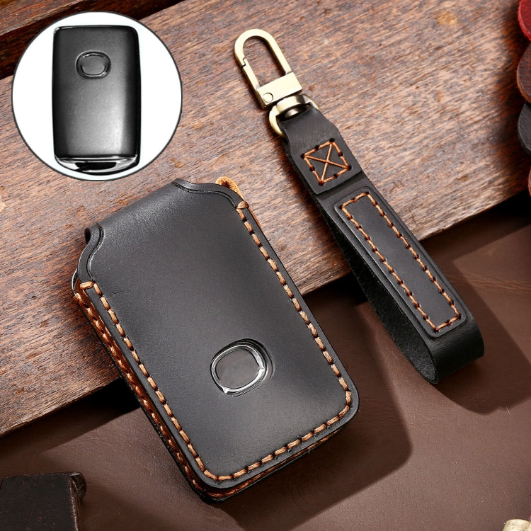 Hallmo Car Cowhide Leather Key Protective Cover Key Case for New Mazda Axela – Leather, For New Mazda Axela For New Mazda Axela Black