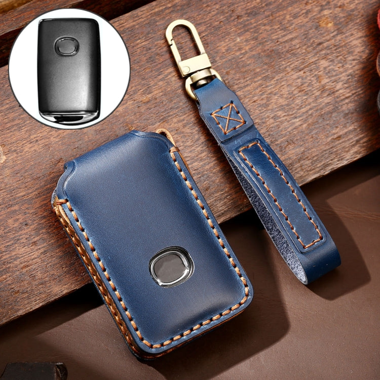 Hallmo Car Cowhide Leather Key Protective Cover Key Case for New Mazda Axela – Leather, For New Mazda Axela For New Mazda Axela Blue