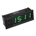 3 in 1 Car High-precision Electronic LED Luminous Clock + Thermometer + Voltmeter, 3 in 1 Green, 3 in 1 Blue, 3 in 1 Red 3 in 1 Green Green