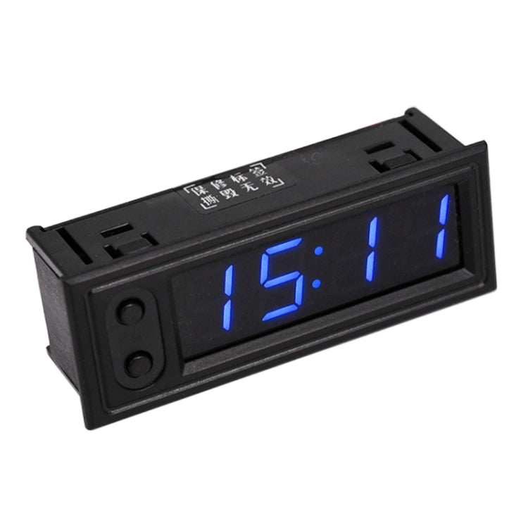 3 in 1 Car High-precision Electronic LED Luminous Clock + Thermometer + Voltmeter, 3 in 1 Green, 3 in 1 Blue, 3 in 1 Red – Durable Build, Easy to Use 3 in 1 Blue Blue