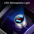 JMG-C016A 5V 3.1A Car Dual USB Charger with LED Display, JMG-C016A (Black), JMG-C016A (Gold), JMG-C016A (Blue), JMG-C016A (Red), JMG-C016A (Silver)
