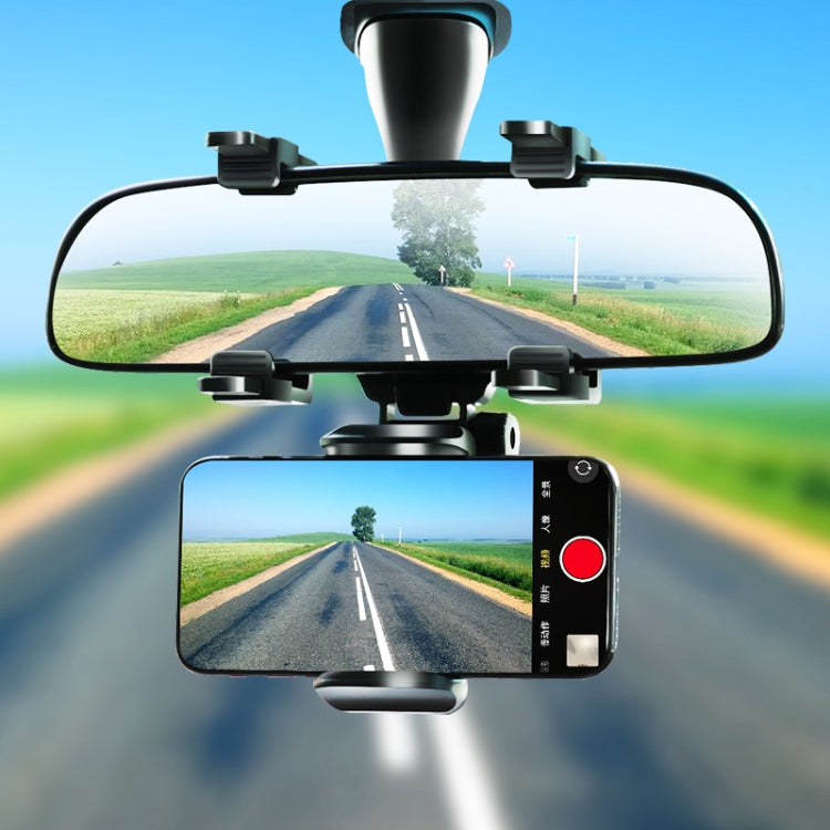 Car Rearview Mirror Mobile Phone Bracket Navigation Recorder Rotating Holder, Car Rearview Mirror Phone Bracket Car Rearview Mirror Phone Bracket