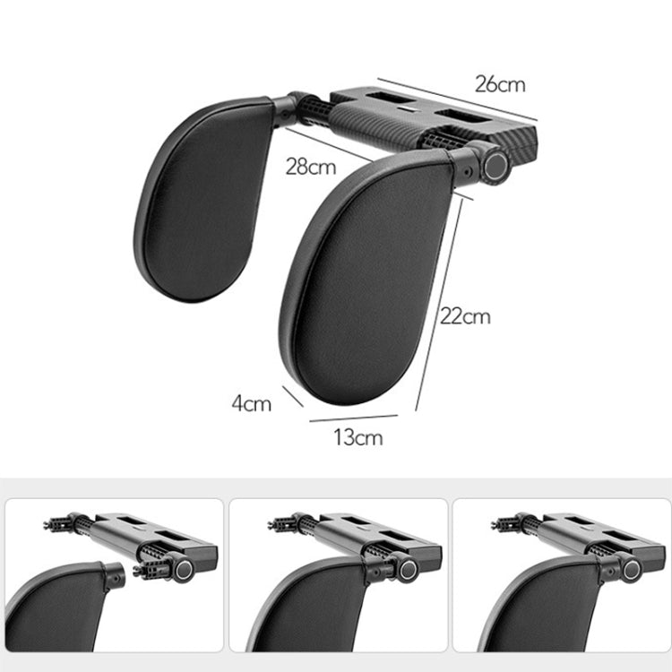 A03 Adjustable Car Auto U-shaped Memory Foam Neck Rest Cushion Seat Pillow, A03 (Brown), A03 (Red), A03 (Beige), A03 (Grey), A03 (Black) – Leather