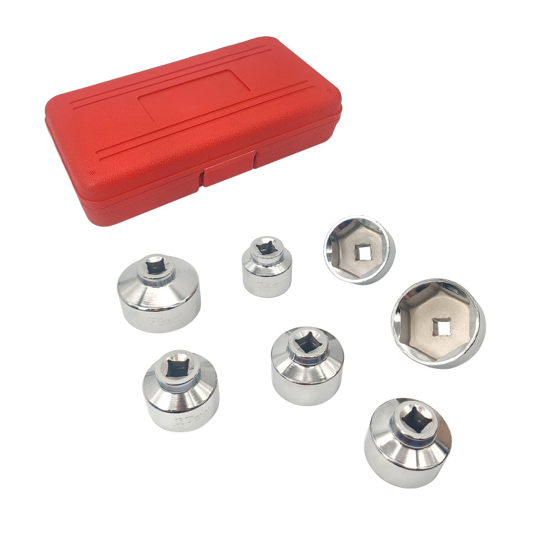 ZK-077 7 in 1 Car Cartridge Housing Oil Filter Cap Wrench Socket Set Tool Kit, ZK-077 ZK-077
