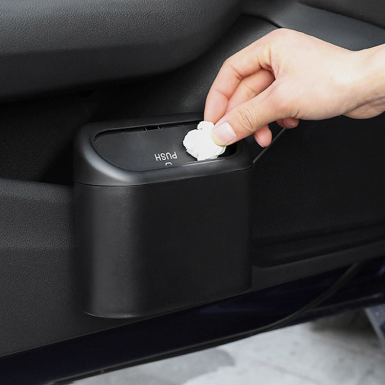 Vehicle Trash Can Bin Rubbish Bin Organizer Car-mounted Trash Storage Box, Trash Can Bin Trash Can Bin
