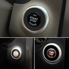 Car Engine Start Key Push Button Ring Trim Sticker Decoration for Infiniti Q50L/QX50/Q70/QX60/Q60, For Infiniti Q50L (Black), For Infiniti Q50L (Blue), For Infiniti Q50L (Red), For Infiniti Q50L (Silver)