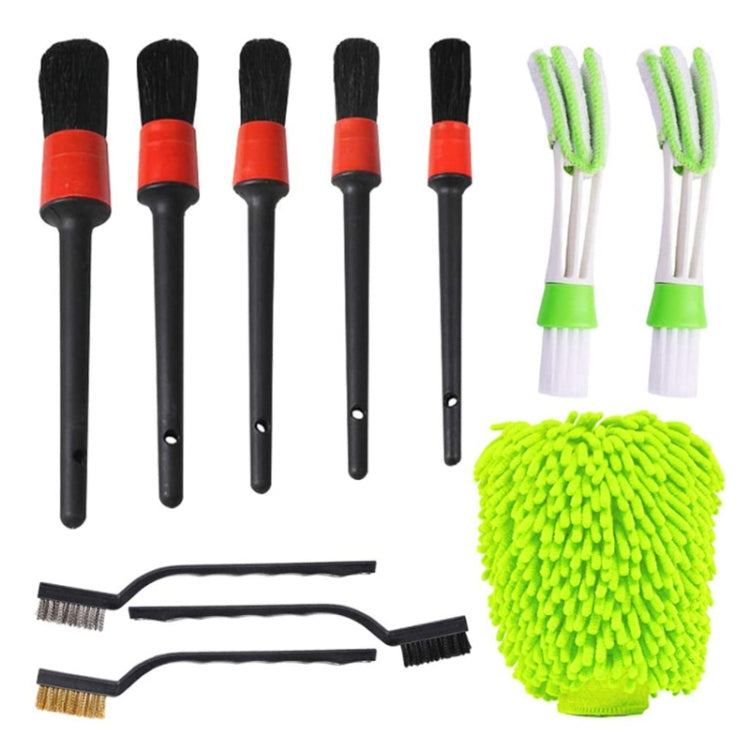 11 in 1 Car Wash Cleaning Brush Tools Set, Random Color Delivery, 11 in 1 11 in 1