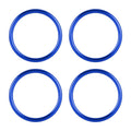 4 PCS / Set Air Conditioning Vent Metal Decorative Ring for Audi A1, For Audi A1 For Audi A1 Blue