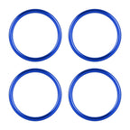 4 PCS / Set Air Conditioning Vent Metal Decorative Ring for Audi A1, For Audi A1 For Audi A1 Blue