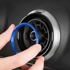 4 PCS / Set Air Conditioning Vent Metal Decorative Ring for Audi A1, For Audi A1