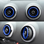 4 PCS / Set Air Conditioning Vent Metal Decorative Ring for Audi A1, For Audi A1