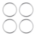 4 PCS / Set Air Conditioning Vent Metal Decorative Ring for Audi A1 – Durable Build, Easy to Use, For Audi A1 For Audi A1 Silver
