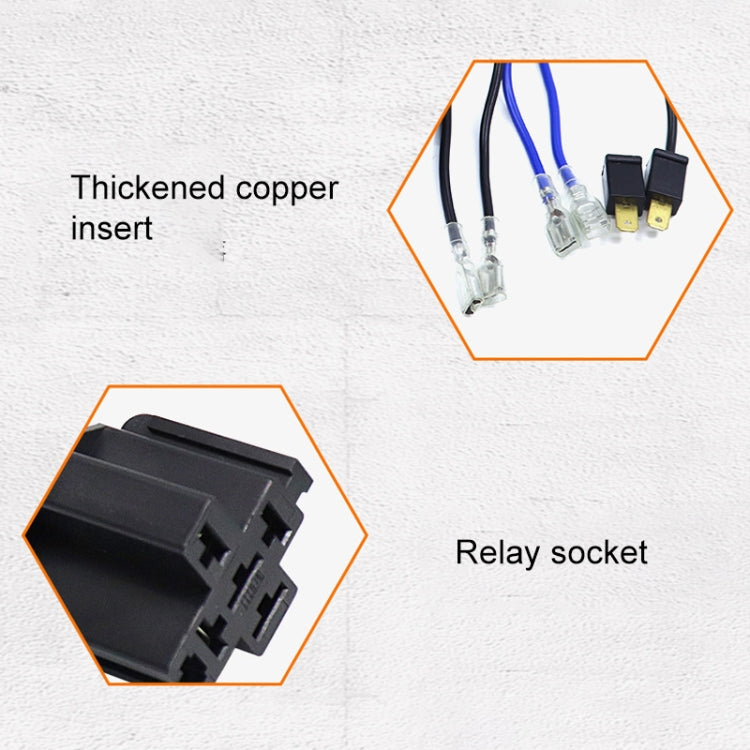 12V Car Horn Wiring Harness Relay Cable, 12V