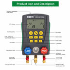 DUOYI DY517A Car Air Conditioning Diagnostic Instrument Temperature Monitor Fluoride Meter, DY517A