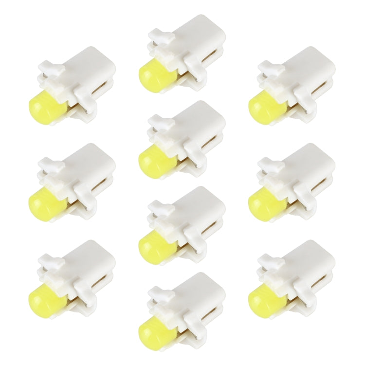 10 PCS B8.3 0.2W DC12V Wedge Instrument Panel COB LED Light Dashboard Gauge Cluster Indicator Lamp Bulb, B8.3 (Blue Light), B8.3 (Green Light), B8.3 (Red Light), B8.3 (White Light), B8.3 (Yellow Light) – Durable Build, Easy to Use B8.3 (White Light) White Light